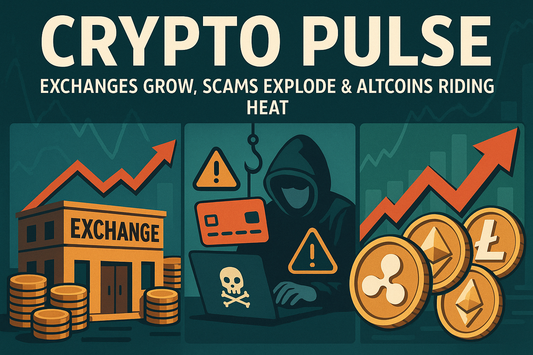 Crypto Pulse: Exchanges Grow, Scams Explode & Altcoins Riding Heat