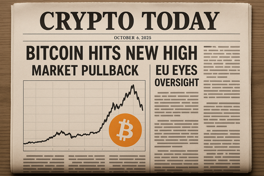 Crypto Today: Bitcoin Hits New High, Market Pullback, EU Eyes Oversight