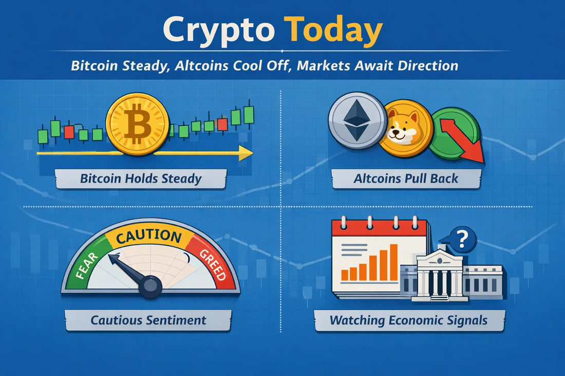 Crypto Today: Bitcoin Holds Firm, Altcoins Cool Off & Markets Wait for Direction