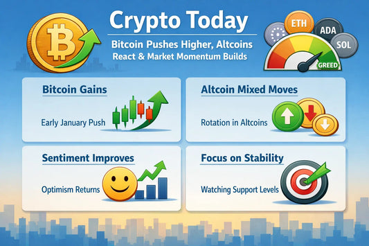 Crypto Today: Bitcoin Pushes Higher, Altcoins React & Market Momentum Builds