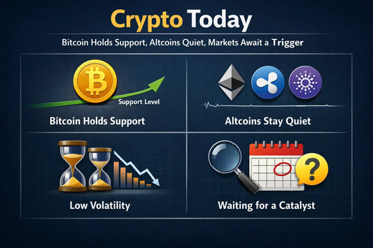 Crypto Today: Bitcoin Holds Support, Altcoins Stay Quiet & Markets Wait for a Trigger