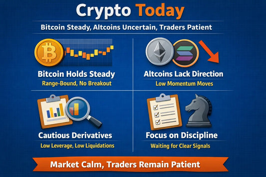 Crypto Today: Bitcoin Stays Anchored, Altcoins Search for Direction & Traders Remain Patient