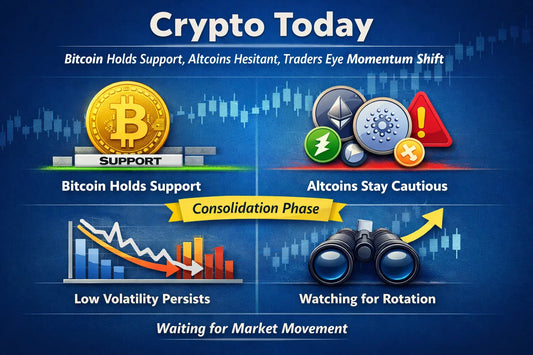 Crypto Today: Bitcoin Holds Its Floor, Altcoins Stay Hesitant & Traders Watch for Momentum Shift