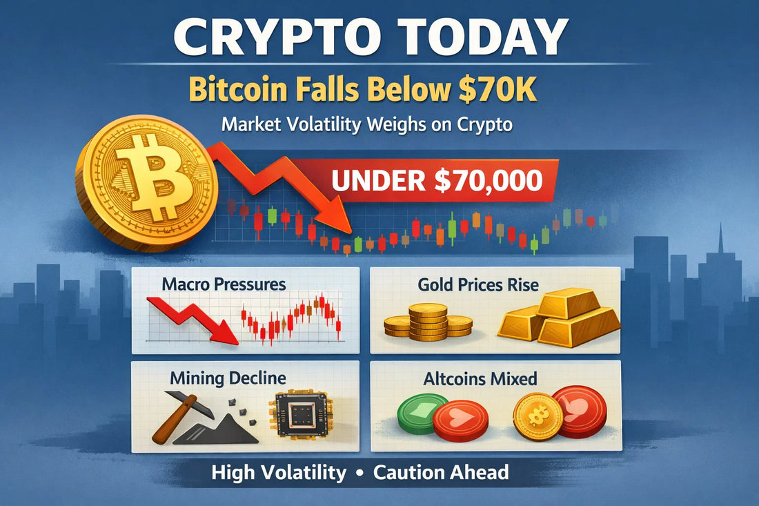 Crypto Today: Bitcoin Slides Under $70K as Market Regroups Amid High Volatility