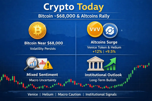 Crypto Today: Bitcoin Holds Around $68K, Select Altcoins Rally & Institutional Dynamics Dominate Market Narrative