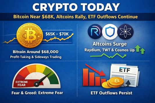Crypto Today: Bitcoin Consolidates Near $68K, DeFi Tokens Surge & ETF Outflows Continue