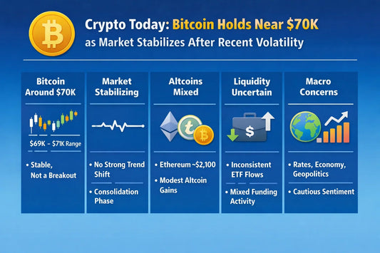 Crypto Today: Bitcoin Holds Near $70K as Market Stabilizes After Recent Volatility