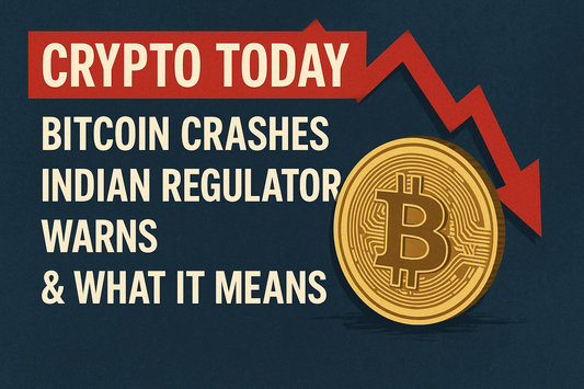 Crypto Today: Bitcoin Crashes, Indian Regulator Warns & What It Means