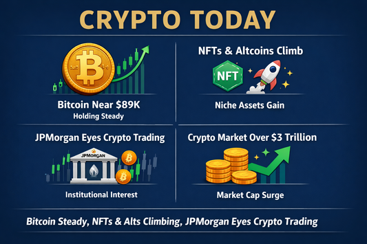 Crypto Today: Bitcoin Holds Near $89K, NFTs & Alts Climb, Wall Street Eyes Crypto Trading